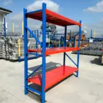Професионален стелаж за съхранение – 3 нива – Д2000 x Ш600 x В2000, 1500 кг - Image 4