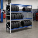 Професионален стелаж за съхранение на гуми H2000XL2000XL600, 800 кг – Разпечатан продукт! - Image 4