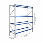 Професионален стелаж за съхранение на гуми H2000XL2000XL600, 800 кг – Разпечатан продукт! - Image 3