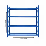 Професионален стелаж за съхранение на гуми H2000XL2000XL600, 800 кг – Продукт с нарушена опаковка! - Image 2