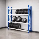 Професионален стелаж за съхранение на гуми H2000xL2000xL600, 800 кг – ПРЕОПАКОВАН ПРОДУКТ! - Image 4