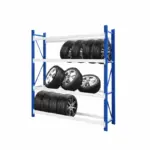 Професионален стелаж за съхранение на гуми H2500xL2000xL600, 800 кг – РАЗПЕЧАТАН ПРОДУКТ! - Image 2