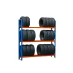 Професионален стелаж за съхранение на гуми L2000x600xH2000, 1500 кг