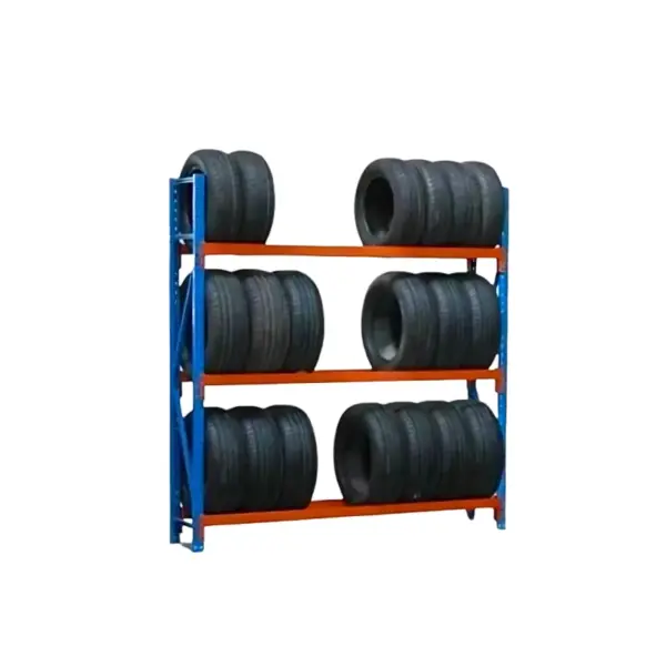 Професионален стелаж за съхранение на гуми L2000x600xH2000, 1500 кг