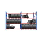 Професипонален стелаж за съхранение на гуми L3900x600xH2000, 2400 кг.