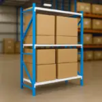 Професионален складов стелаж H2500 × 600 × L2000, товароносимост 600 кг - Image 4