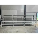 Бял професионален рафт за съхранение L5800x600xH2000, 2400 кг. - Image 4