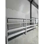 Бял професионален рафт за съхранение L5800x600xH2000, 2400 кг. - Image 3