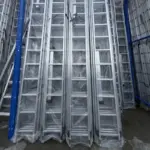 Професионална стълба от алуминий, 3 тръбни секции по 11 стъпала. - Image 6