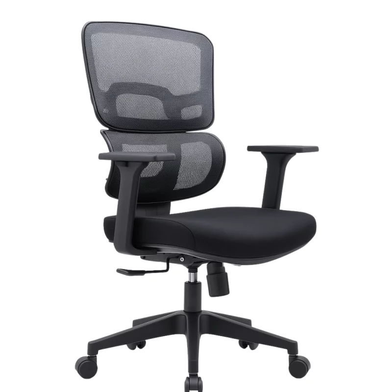 scaun-de-birou-ergonomic-cu-spatar-din-mesh-si-reglaje-multiple-w720d640h1060-1155mm-7505__w800_h800_c Ергономичен офис стол Alvero с мрежеста облегалка и множество настройки – размери W720×D640×H1060–1155 мм - Image 1