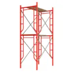 Подвижно стоманено скеле H4000L1800W1219 мм с 4 комплекта диагонали и 2 платформи.