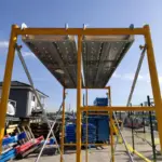 Подвижно стоманено скеле H4000L1800W900 мм с 4 комплекта диагонали и 2 платформи. - Image 4