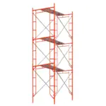 Подвижно стоманено скеле H6000L1800W900 mm с 6 комплекта диагонали и 3 платформи