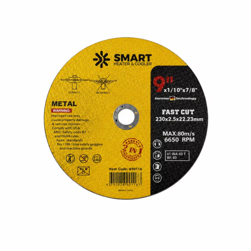 set-25-buc-disc-taiere-inox-si-metal-t41-230mm-x-25mm-x-2223mm-disc-plat-7486__w800_h800_c Комплект 5 бр. – Диск за рязане на неръждаема стомана и метал T41, 230mm x 2.5mm x 22.23mm – плосък диск - Image 1