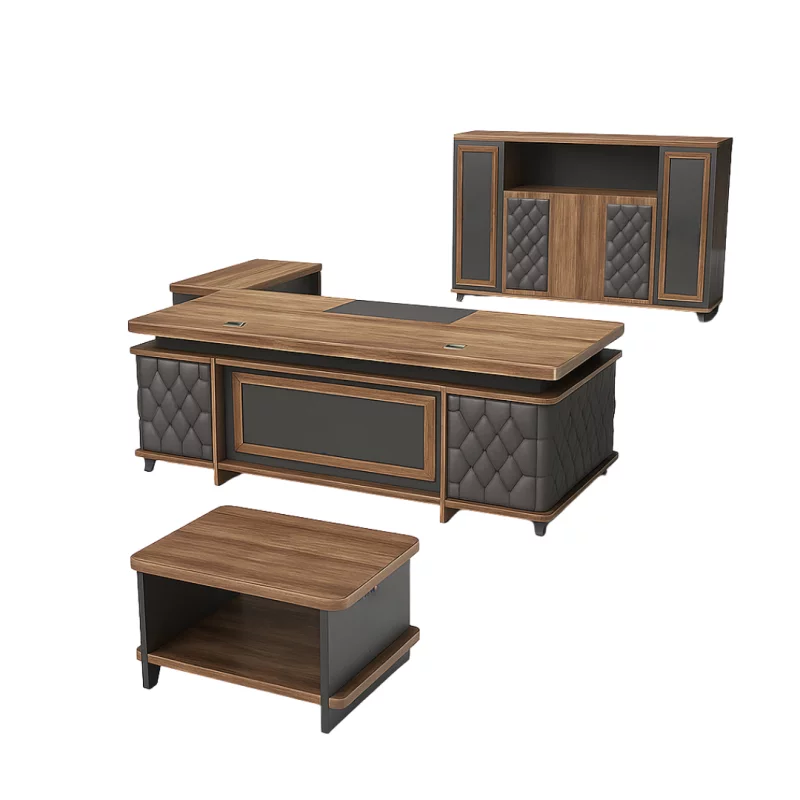 set-birou-directorial-design-modern-si-elegant-calitate-premium-901__w800_h800_c Комплект Majestic – Директорско бюро, холна маса и библиотека с място за съхранение - Image 1