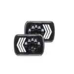 КОМПЛЕКТ ФАРОВЕ P.TIP 29-OFF ROAD: 7"/90W / 5X7 (инча)/12V-24V/5000LM/ IP 67 Водоустойчиви