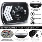 КОМПЛЕКТ ФАРОВЕ P.TIP 29-OFF ROAD: 7"/90W / 5X7 (инча)/12V-24V/5000LM/ IP 67 Водоустойчиви - Image 2