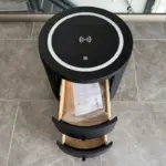 Умно нощно шкафче с безжично зареждане 15W, LED осветление с 3 цвята и 2 чекмеджета за съхранение - Image 6