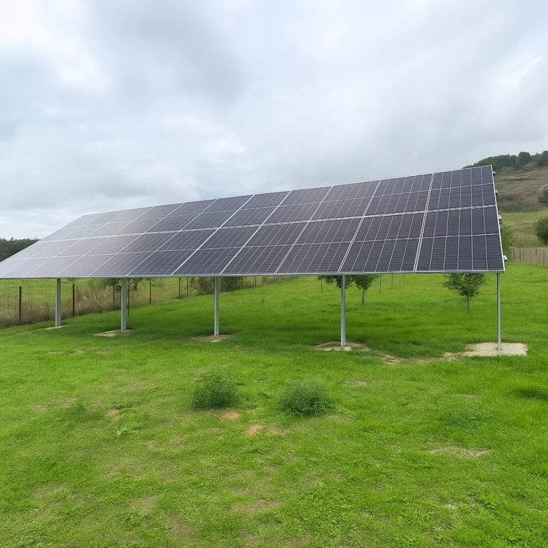 structura-din-otel-pentru-montaj-panouri-fotovoltaice-unghi-reglabil-10-kw-5134__w800_h800_c Стоманена конструкция за монтаж на фотоволтаични панели, регулируем ъгъл – 10 kW - Image 1