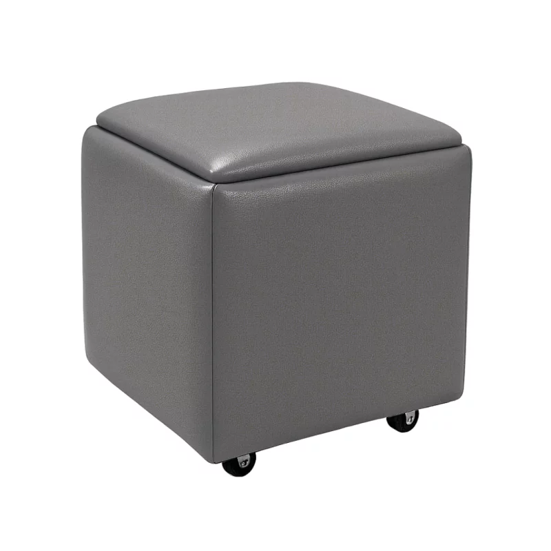 taburet-multifunctional-5-in-1-din-pu-si-latex-gri-1950__w800_h800_c Многофункционален табурет 5 в 1 от PU и латекс – сив - Image 1