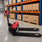 Електрически транспалет 3T, вилици 550 mm, найлонови колела – за индустриална употреба - Image 3