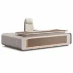 Директорско бюро Noblesse – В1270 x Д2000 x Ш2600 мм, с LED осветление и странична секция
