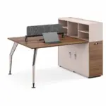 Оперативно бюро Noblesse F1512C с фиксиран шкаф и рафтове – В1100 x Д1550 x Ш1230 мм